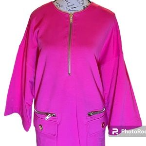 Sutton Studio Fuchsia Pink 1970’s GoGo Dancer Vibe Retro Top, Women’s Size L